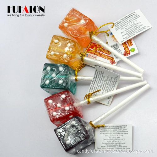 Hand Decorated Dice Lollipop for Wholesale